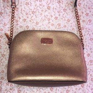 Michael Kors Rose Gold Crossbody Purse